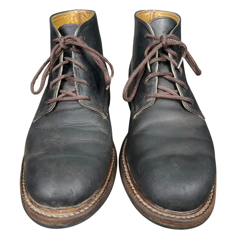 Vintage L.L. Bean Men’s Brown Leather Vibram Sole Chukka Boots Size US 9